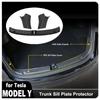 For Tesla Model Y Trunk Sill Protector Premium TPE Rubber Boot Bumper Guards with ABS Sides Bar Fender Cover for Enhanced Amagi