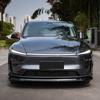 Front Bumper Front Lip Front Shovel Kit For Tesla New Model Y Juniper 2025+ Body Spoiler Splitter Segmented Front Bumper Kit