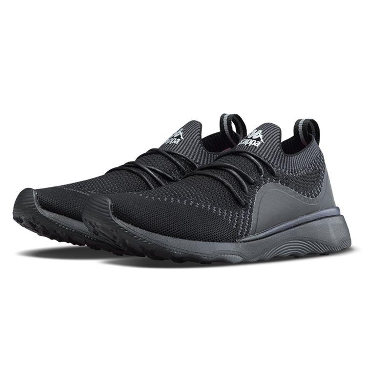 Kappa Black Durable Non-Slip Sports Shoes Low Top Women sneakers K0765MQ67-990