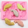 Under The Sea Chocolate Mold Carp Fish Soap Silicone Mould Marine Animal Ice Cube Tray Whale Dolphin Penguin Candy Gummy Tools