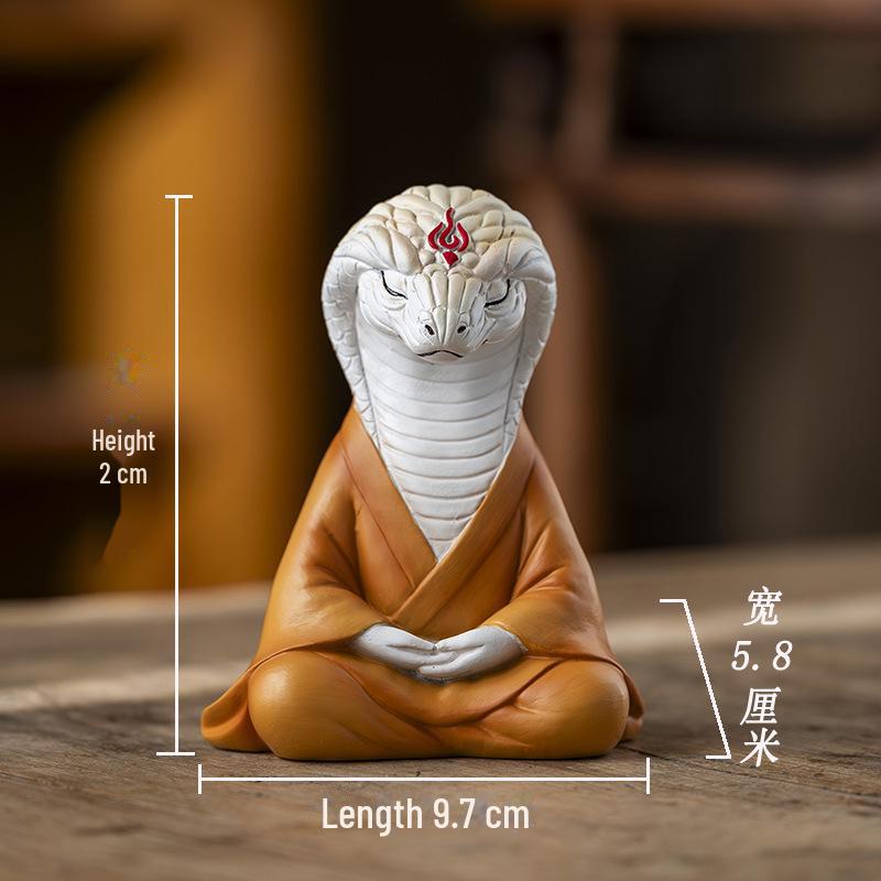 "Zen Vit Räv Suckulent Bonsai: Mediterande Räv Prydnad för Trädgård, Balkong eller Bilinredning"