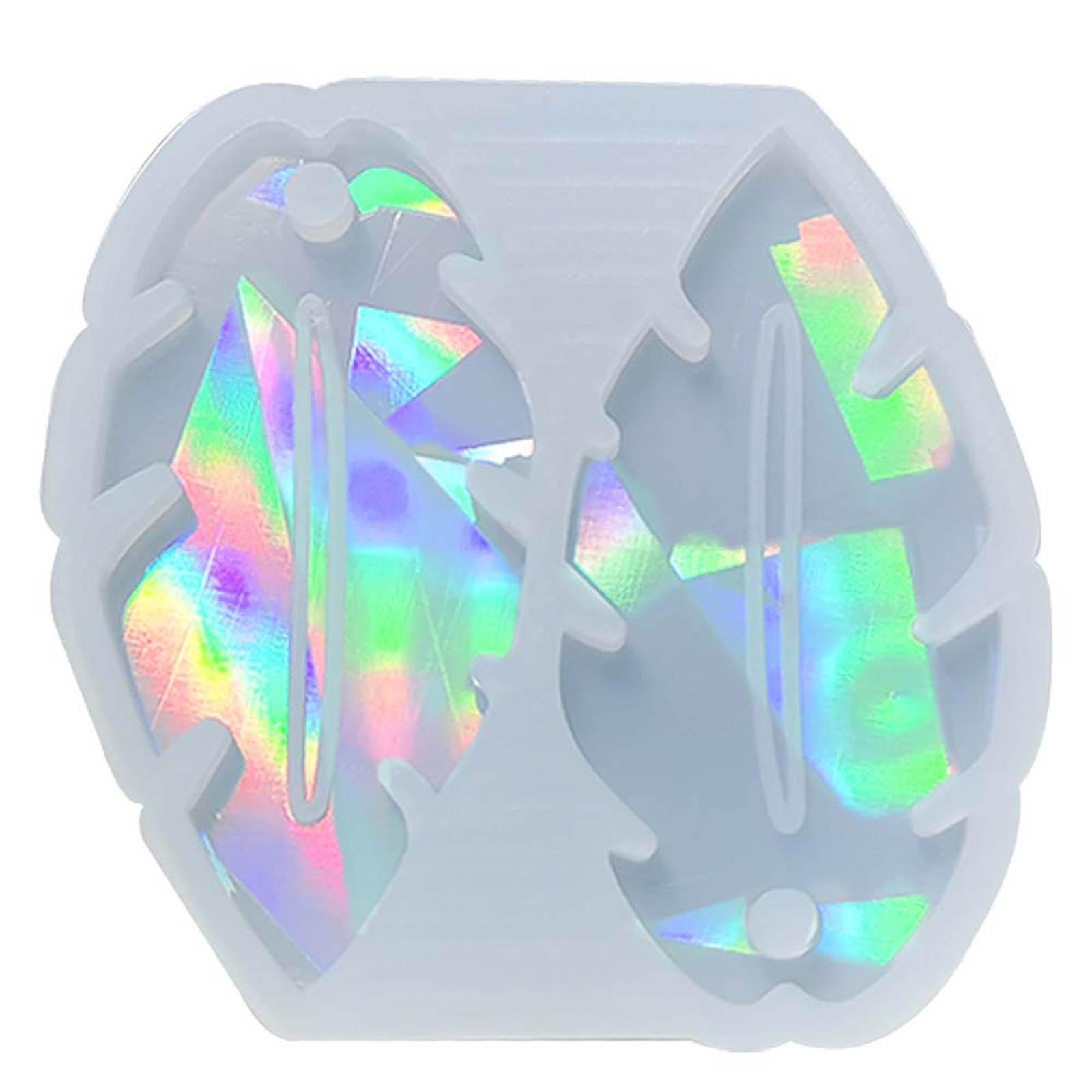 

Holographic Silicone Mold for DIY Ear Rings & Ear Drops Leaf Shaped Pendant Earrings Ear Ornament Mould Jewelry Supplies белый