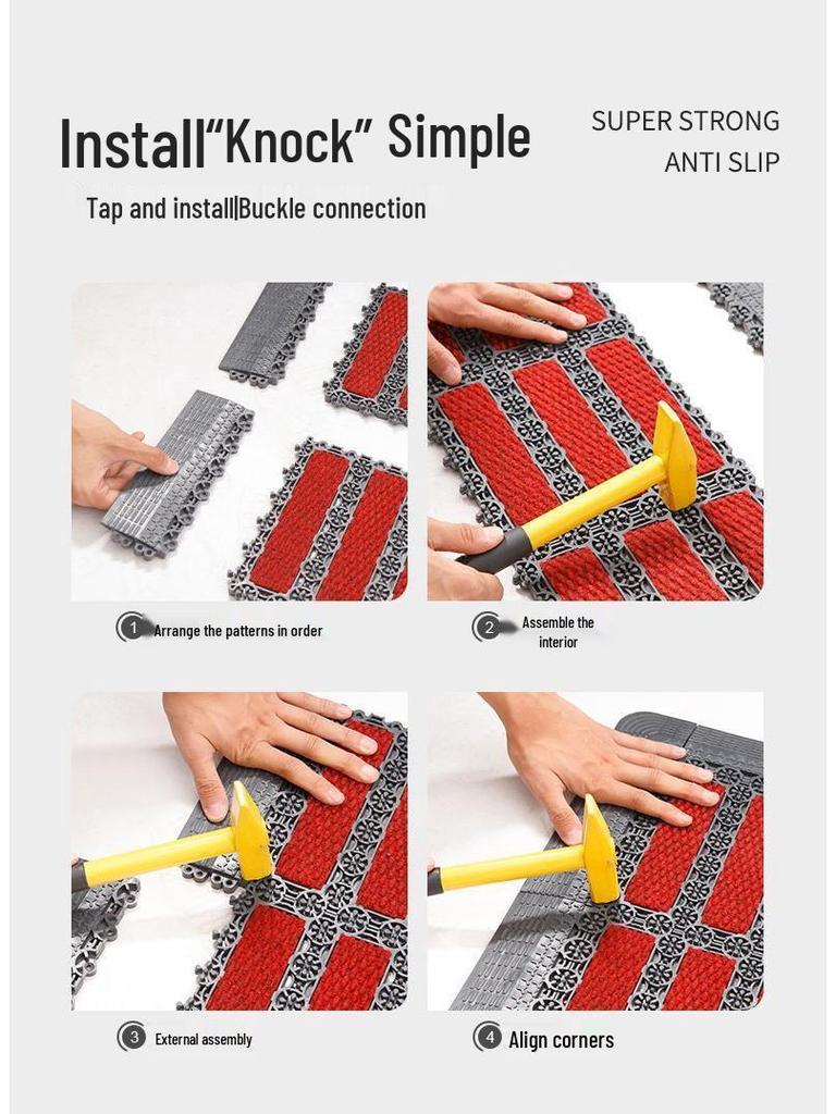 Snowproof Anti-Slip Winter Doormat for Outdoor Steps, Hotel Entrances & Stairways