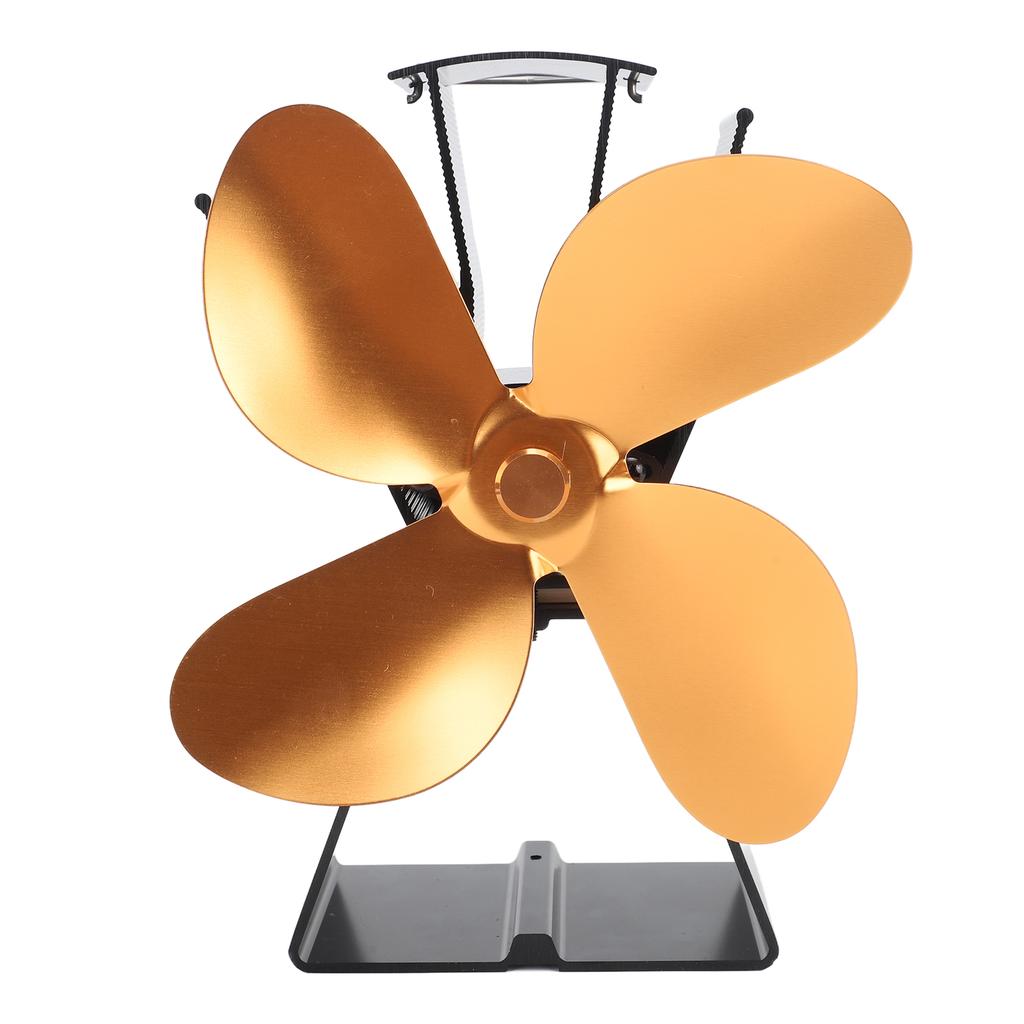 Wentylator kominkowy 4-łopatkowy pionowy trapezowy termoelektryczny zasilany ciepłem wentylator do pieca na drewno