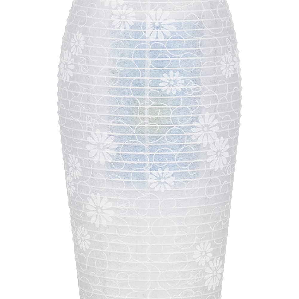 Buddhist Altar Shop Takita Shoten Bon Festival Lantern Mini New Bon Festival White Lantern LED Cordless Rotating Lantern Tokage Monten Height 28cm X