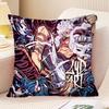 One Anime Pieces Monkey D. Luffy Pillow Case Fashion Square Pillowcase Bedroom Sofa Room Ins Decoration Leisure Cushion Cover