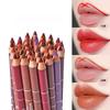 Matita labbra in legno 28color impermeabile Lady Charming Lip Liner Makeup Strumento cosmetico a lunga durata per donna Matita morbida
