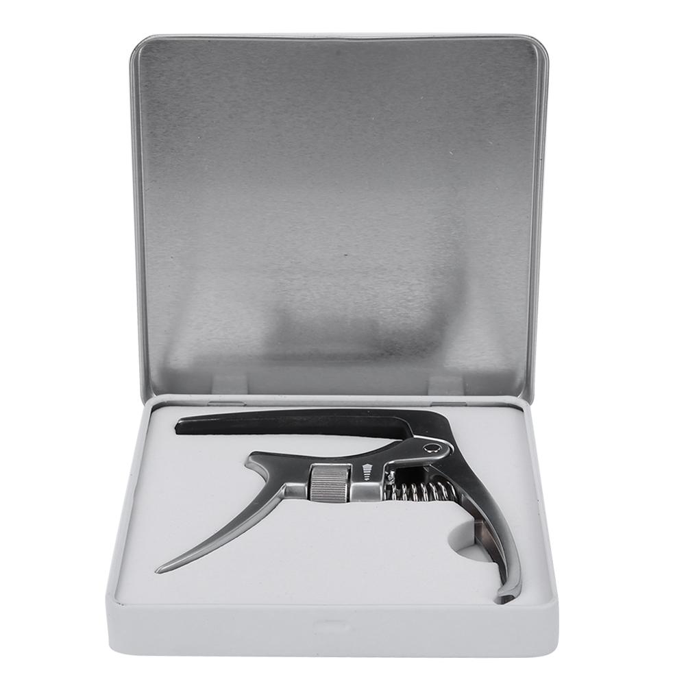 Metal Adjustable Clamp Key Acoustic Guitar Capo For Tone Adjusting