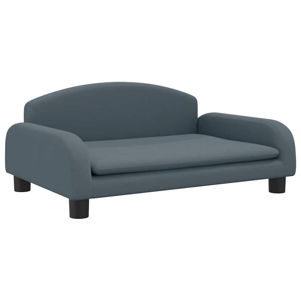 Kids Sofa Dark Grey 70x45x30 cm Fabric