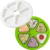 Fujipacks Hanbai Onigiri Easy and Onigiri Made In Onigiri Rice Ball Press Madore Green Mold, Convenient, 6-Hole Maker, Japan, Master, Maker,