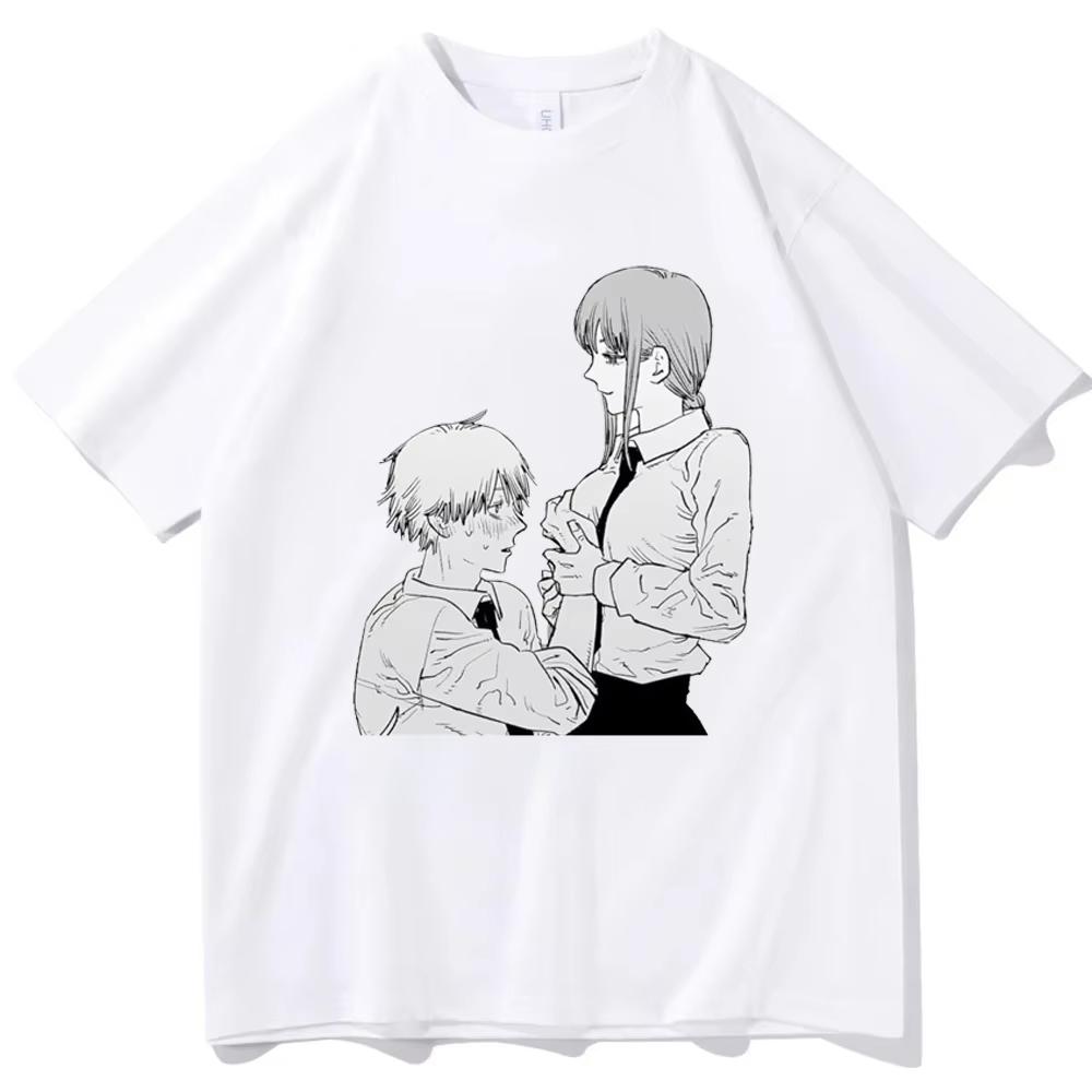 Sommer Neues Anime Kettensägen Unisex Bedrucktes T-Shirt Unisex und Damen T-Shirt Unisex Top Sport T-Shirt Unisex T-Shirt Harajuku Y2K Tee