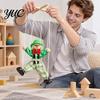 Classic Storytelling Puppet Wooden Clown Marionette Toy, Vintage Pull String with Movable Interactive Limbs, Handcrafted Theatre Toy for Kids