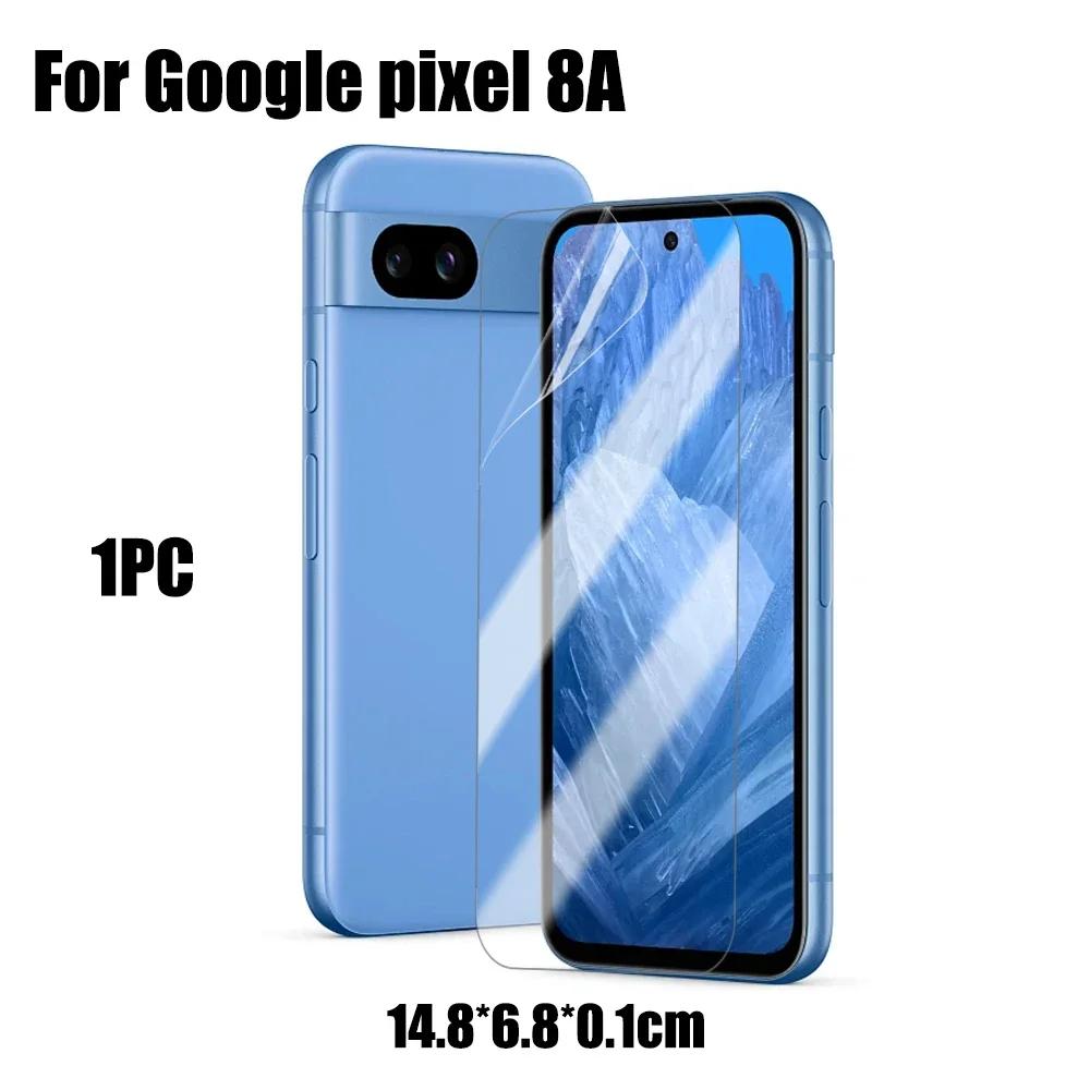 1-4PCS Full Cover Screen Protector Hydrogel Film For Google Pixel 9 XL 8 7 Pro 7A Soft TPU Clear Anti-scratch Film For Pixel 9 8