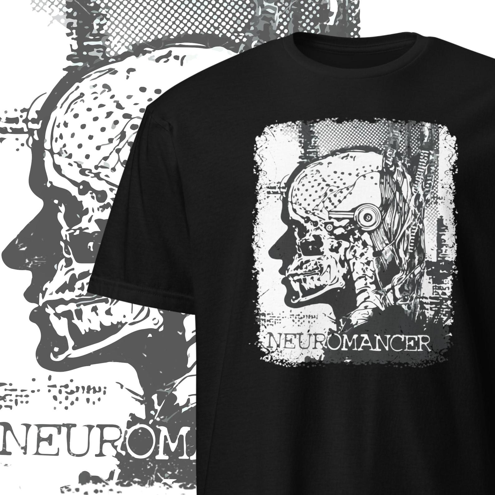 Neuromancer T shirt Sci Fi Clothing 4XL