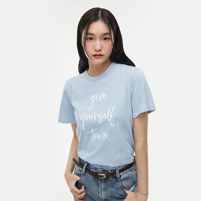 Rap Lettering Basic T-Shirt Aq7Ct280 Charcoal/Ff