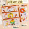Cute Cartoon Transparent Waterproof Kids Pencil Pouch For Student Stationery Storage