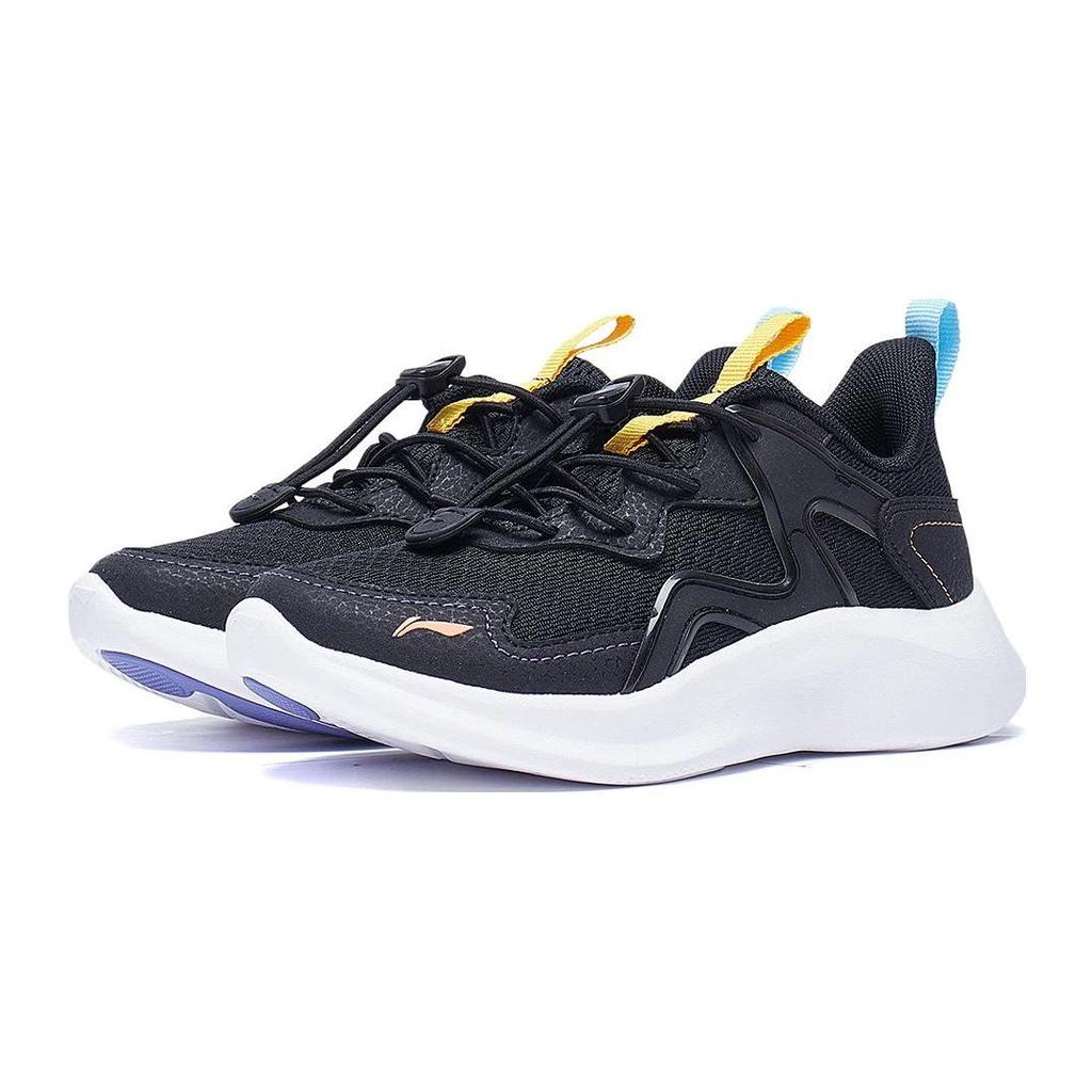 Li Ning Kids Ling Yue 3.5 Comfortable Shock Absorbing Durable Low Top Running Shoes Kids running shoes Black YKNT090-1