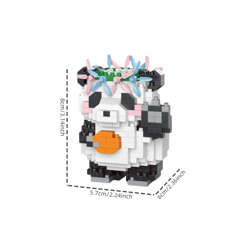 Mini Niedliche Panda Mikro Bausteine - 3D Diamant Tier Steine DIY Modell, Stadtbau Spielzeug für Kinder Geburtstagsgeschenk