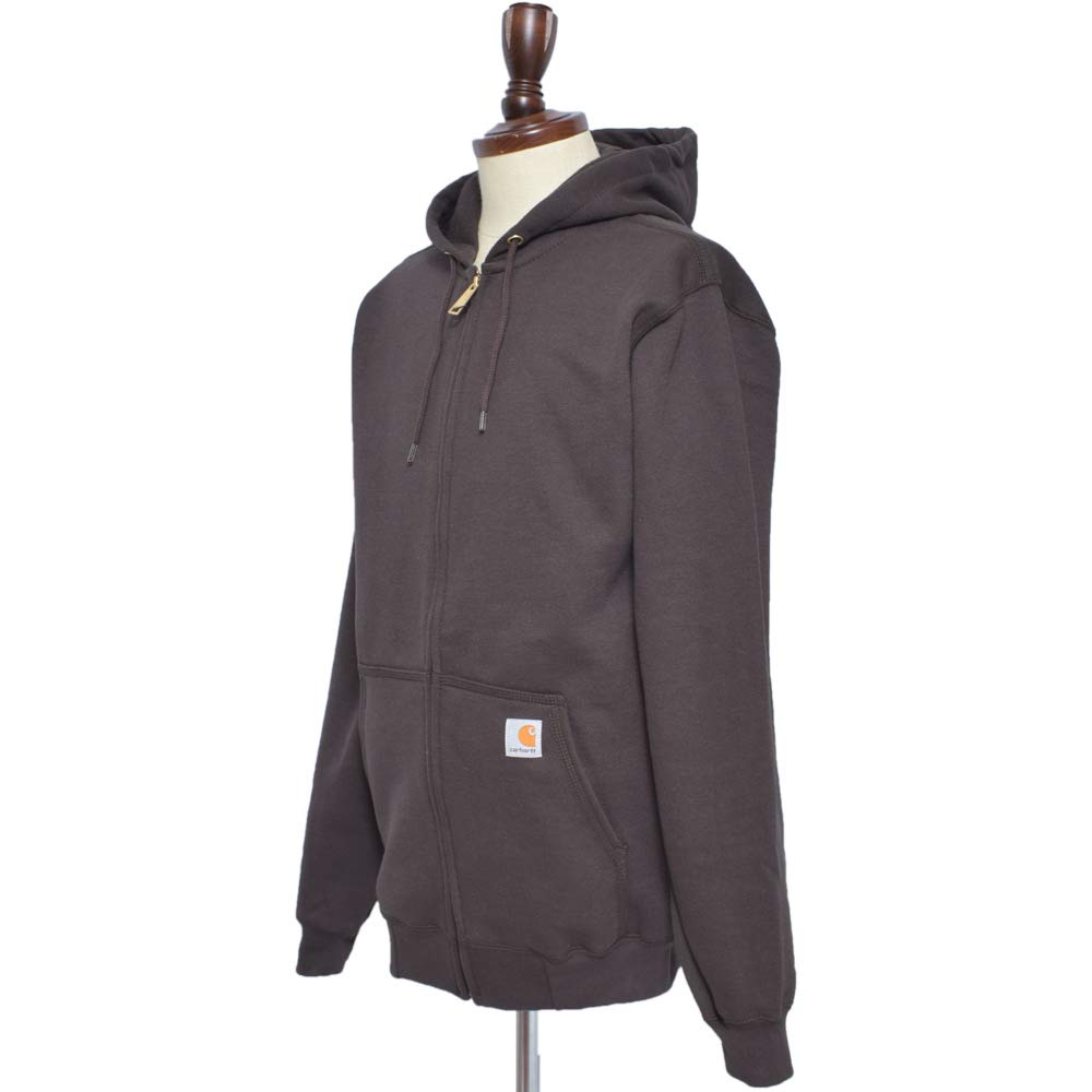 Carhartt Midweight Hooded Zip Front Size S Men's Sweatshirt, Fleece-Lined, K122, Black, [Used]