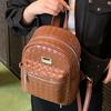 Schoolbag1011 new summer simple large-capacity backpack light travel bag Korean version fashion soft leather backpack women