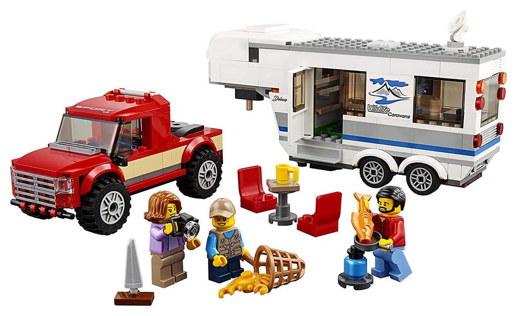 LEGO City Camping Van and Pickup Truck 60182 Blocks Toys for Boys