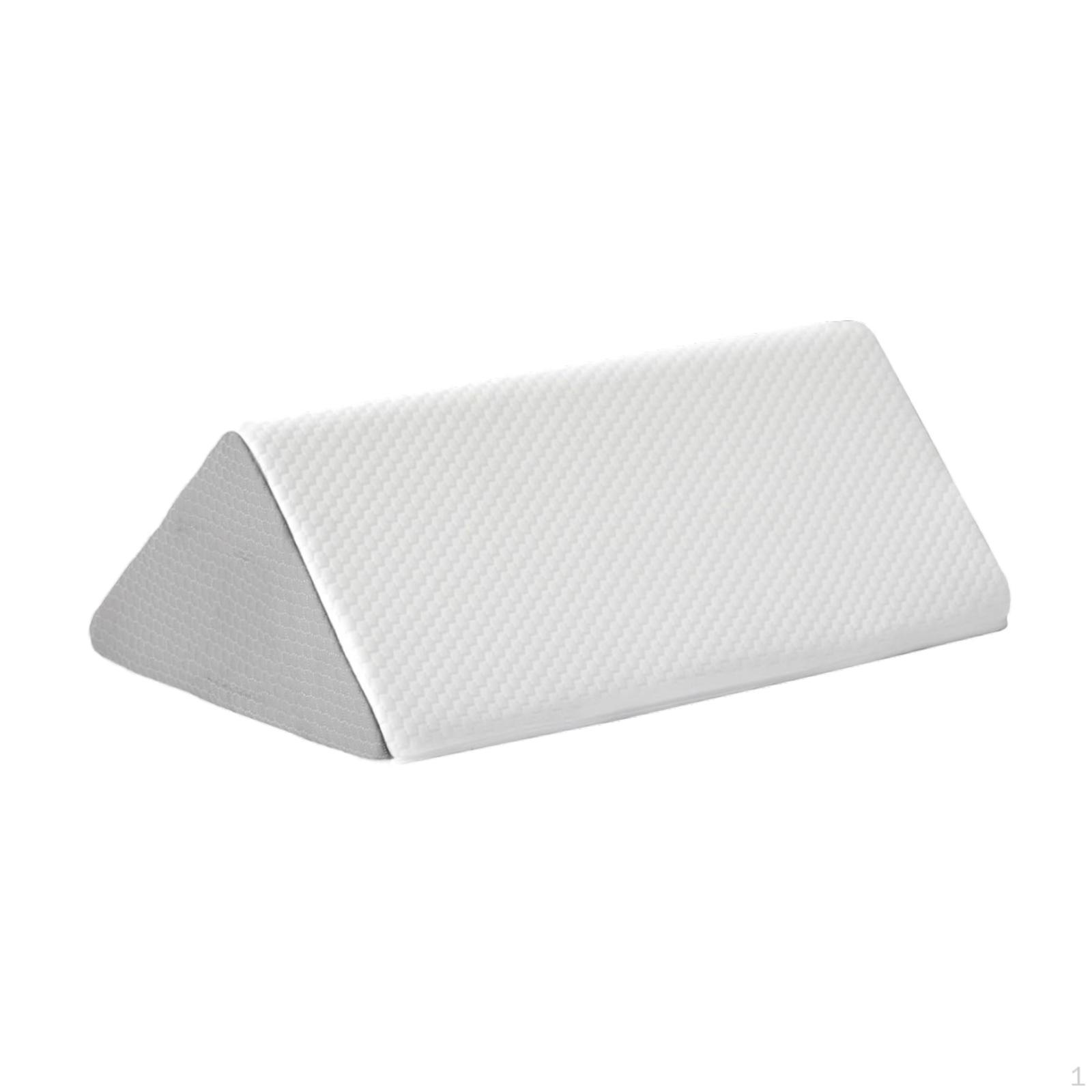 

Knee Wedge Pillow under for Back Sleeping Travel Soft Lower Support Versatile