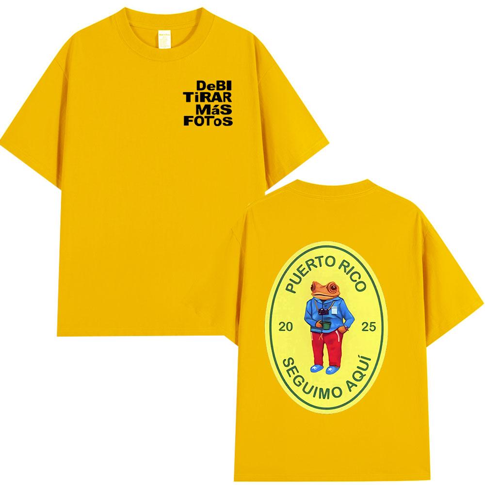 Bad Bunny DTMF Debi Tirar Mas Fotos 2025 New Album T Shirts Men Women Clothing Cotton Oversized T-shirts Hip Hop Fashion T-shirt