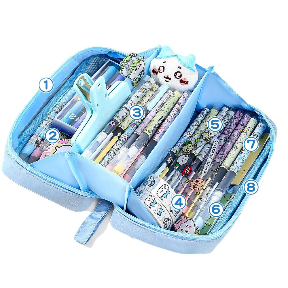 Chiikawa Cute Badge Pencil Case for School-Age Kids
