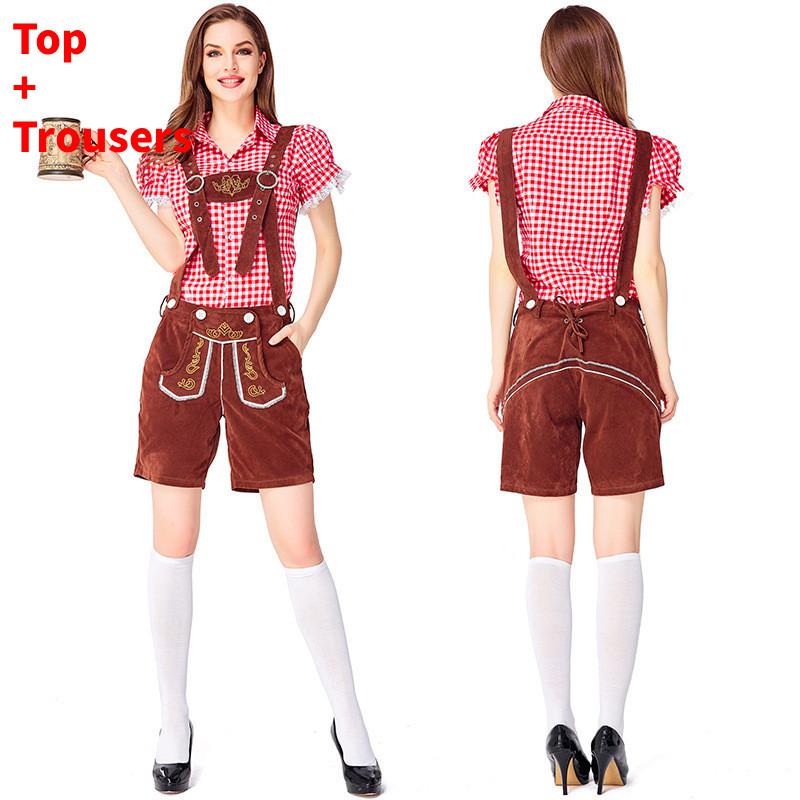 Cosplay Bavarian Beer Costume Set For Women Halloween Party Performance Stage