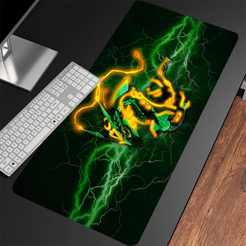 Anime Large Mouse Pad Gaming Accessories RRayquaza Laptop Table Mat XXL Keyboard Mousepad Computer Pc Gamer Cabinet Mouse Mats