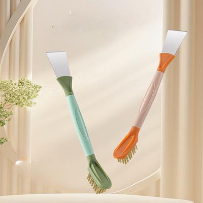 Kitchen Gas Cleaning Brush Three-in-one Stove Brush Range Hood Gap Brush ScraperSteel Wire Brush