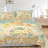 3pcs Pom Pom Purin Dessert Cart Bedding Set, Including 1 Quilt Cover and 2 Pillow Shams,Soft and Comfortable Home Bedroom .W088