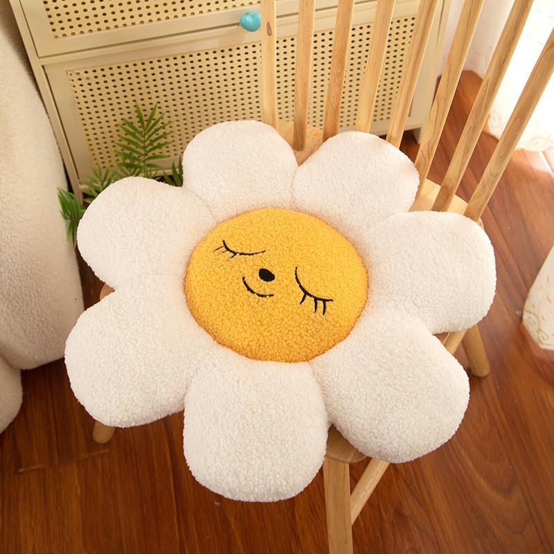Sonnenblumen Plüschkissen Blumenförmiges Sitzkissen Für Studenten Und Bürodekoration