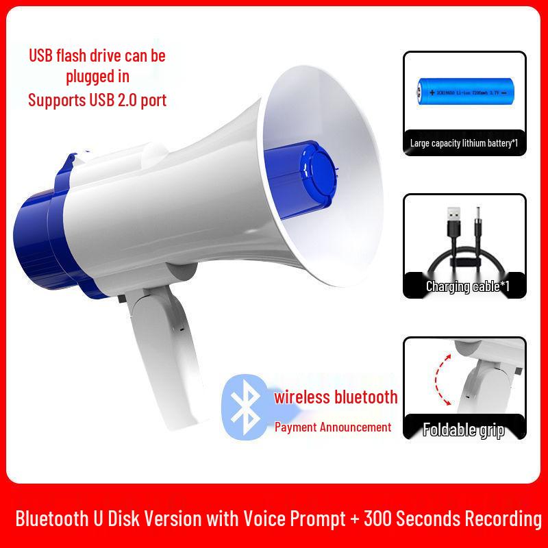 Portable Rechargeable Outdoor Megaphone & Horn Amplifier Speaker
