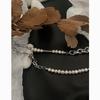 Collier à chaîne perles d'inspiration vintage style géométrique fait main pour homme et femme