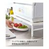 Yamazaki Jitsugyo 5878 Dishwasher Rack that Can Be Handed Over the Sink, White, Approximately W33.5~60 x D36 x H11~12.5cm (Including Adjuster) Plate