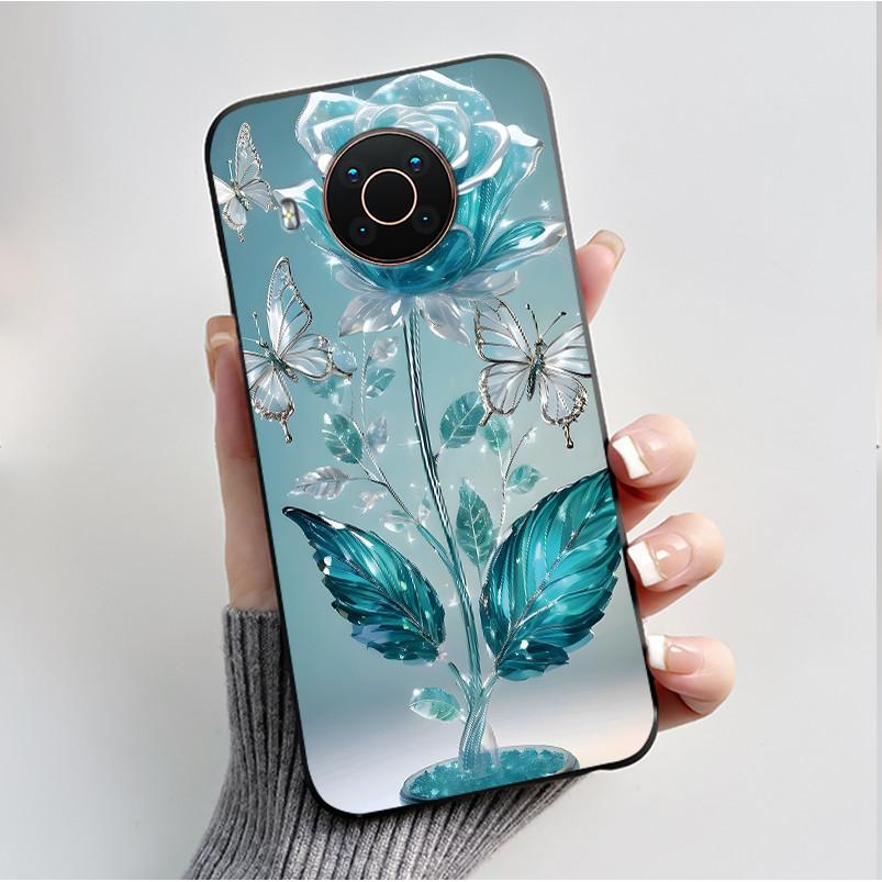 Printed Phone Case For Nokia X20/Nokia X10/Nokia X100/Nokia XR20 Capa Soft Silicone Black Shell Cover Cute Flower Cartoon Casing