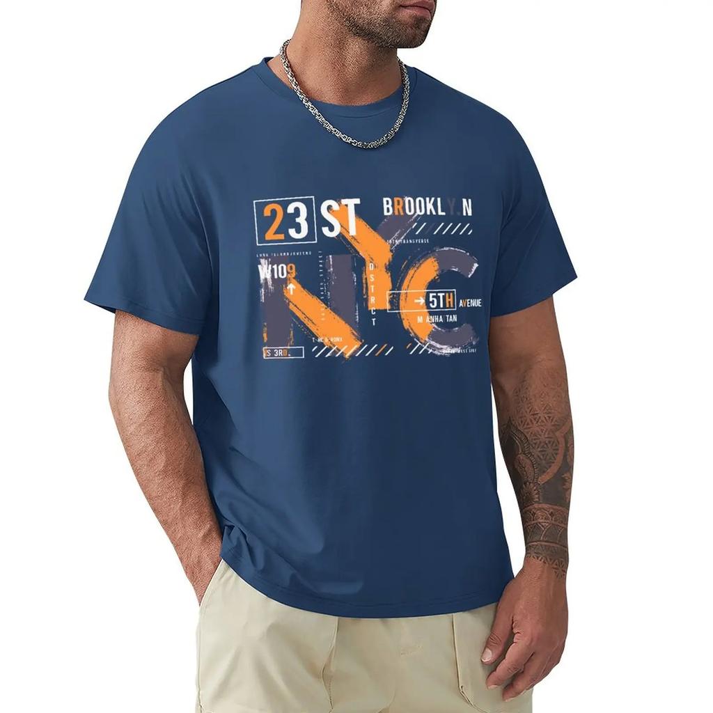 New York City Urban Stylish Graphics NYC T Shirt Harajuku Short Sleeve T-shirt 100% Cotton Graphics Tshirt Tops
