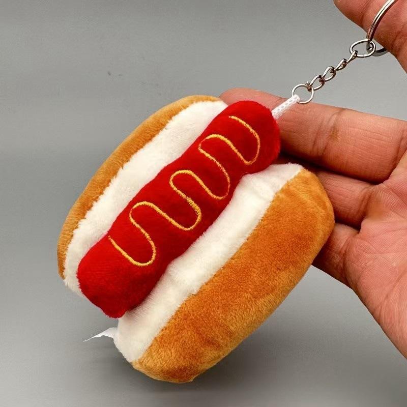 Cute Hamburger Hot Dog Fries Fried Chicken Legs Bread Food Soft Cotton Grab Machine Doll Decoration Sprinkle Wedding Celebration