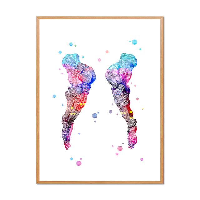 Human Skeleton Medical Anatomy Diagram Decorative Painting Limbs Structure Diagram Poster Room Wall Art Prints Modern Home Decor No Frame
