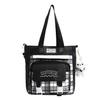 Schoolbag Junior High School Student Schoolbag Female Plaid Versatile High-value College Student Large-capacity High School Student Backpack Primary 