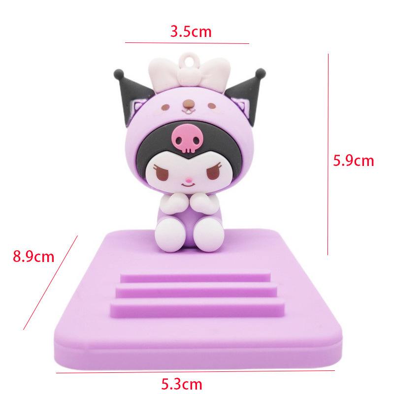 Sanrio Cartoon Cross-Border Phone Holder - Cute Desktop & Bedside Doll Ornament