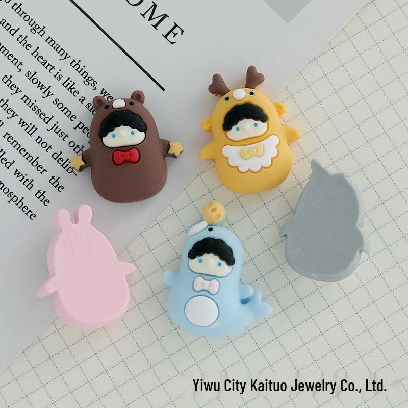 Popular Cute Cartoon Elf Series DIY Resin Accessories: Phone Case, Pendant, Hair Clip, Crocs