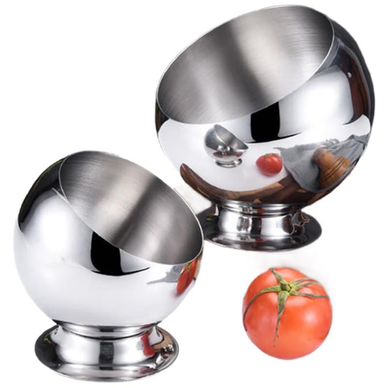 

Stainless Steel Slanted Condiment & Dip Bowls