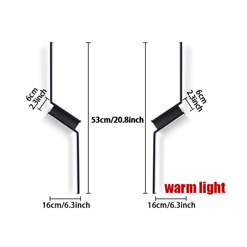Hockey Interior Wall Light Remote Control LED Wall Lamp Bedroom Decoration Modern Indoor Lighting Lamps 53CM 73CM 93CM LED Light