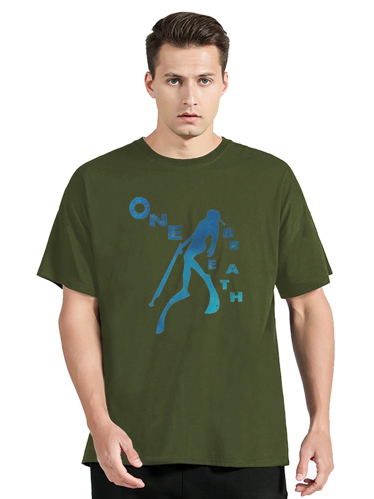 One Breath Spearfishing Freediving Lovers Casual TShirt Dive Scuba Diving Style Tops Casual Clothes Unisex Short Sleeve Unique Gift