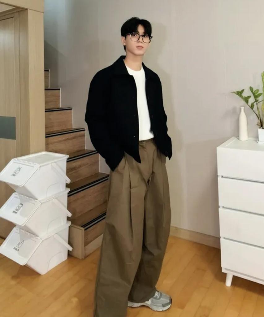 P.IN.O 9200 Single-Pleat Cotton Pants - Black