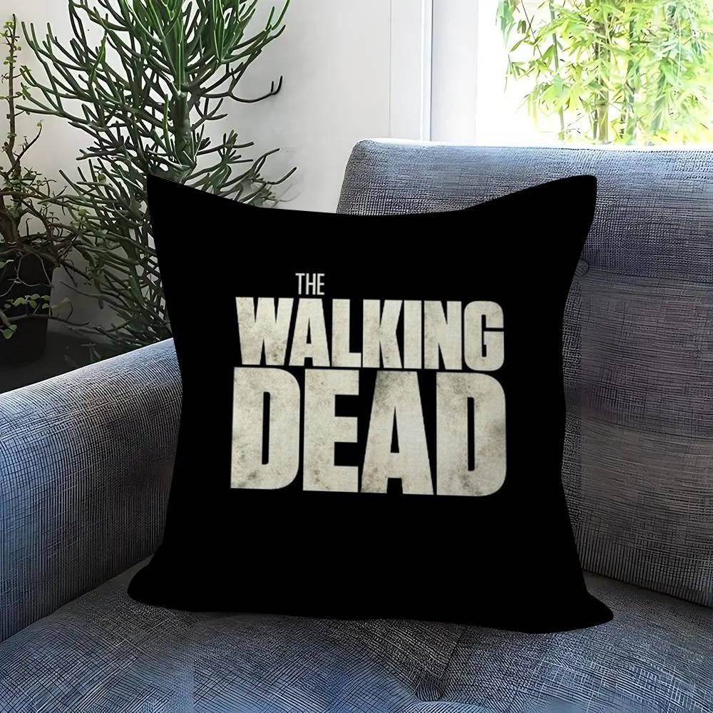 Games T-The Walking Dead Double-Sided Printed Pillow Cover Short Plush Suitable Living Rooms Bedrooms Sofas Throw Cushion Cover