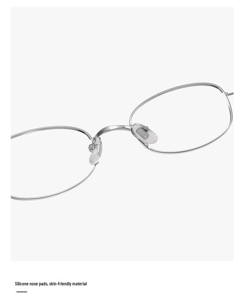 Udia Ultralight Titanium Oval Eyeglass Frame 49 - Screwless Myopia Glasses for Women