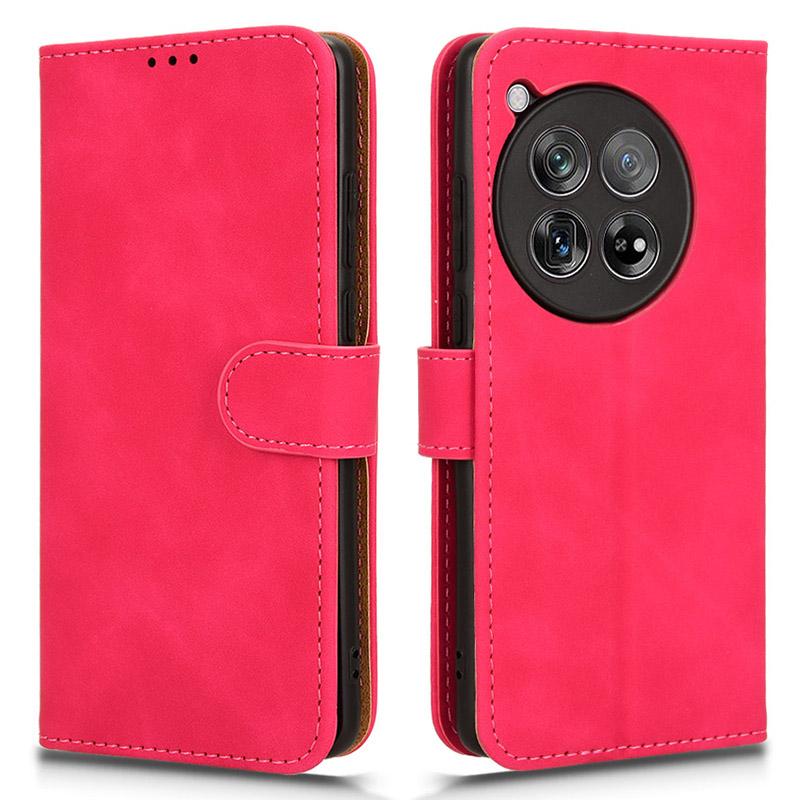 For OnePlus Ace 3 5G/12R 5G Leather Case Skin-Feel Phone Cover with Wallet